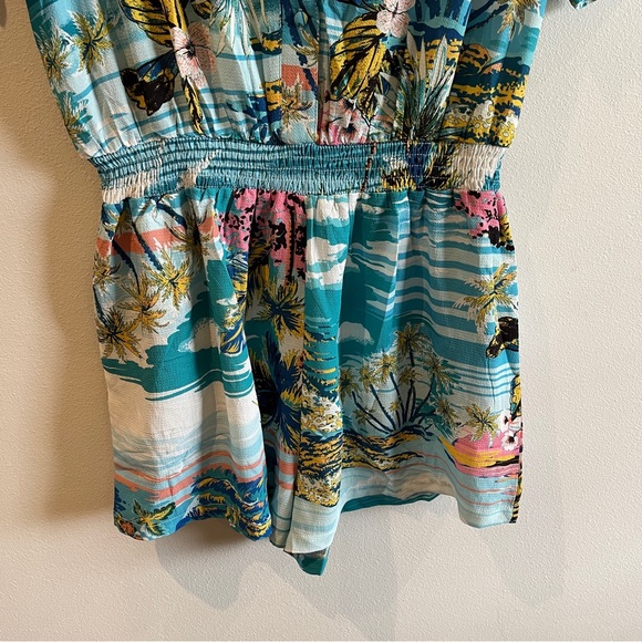 Flying Tomato Palm tree beachy romper size L - Picture 5 of 10